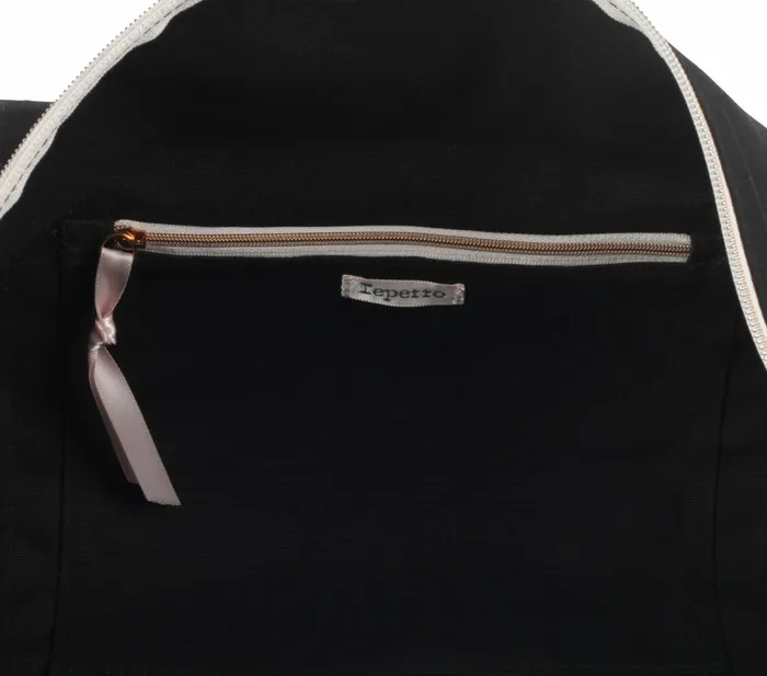 Repetto Womens Sports Bags Cotton Duffle Bag Size L Black Gift for Friend
