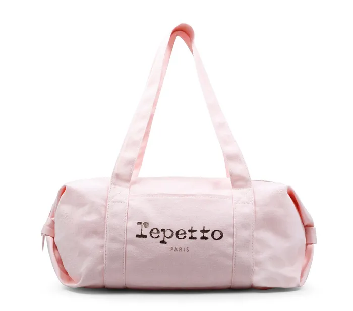 Repetto Womens Sports Bags Cotton Duffle Bag Size M Pale Pink For Sale