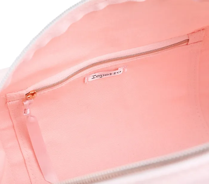 Repetto Womens Sports Bags Cotton Duffle Bag Size M Pale Pink For Sale