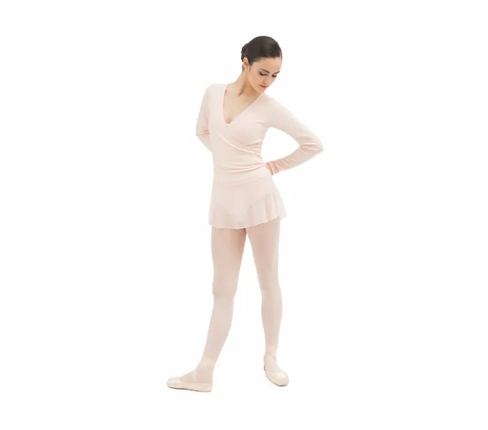 Repetto Womens Tops Long Sleeved WrapOver Petal Pink