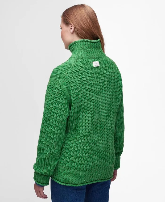 Rockcliffe Knitted Jumper Green Apple Women Barbour Jumpers