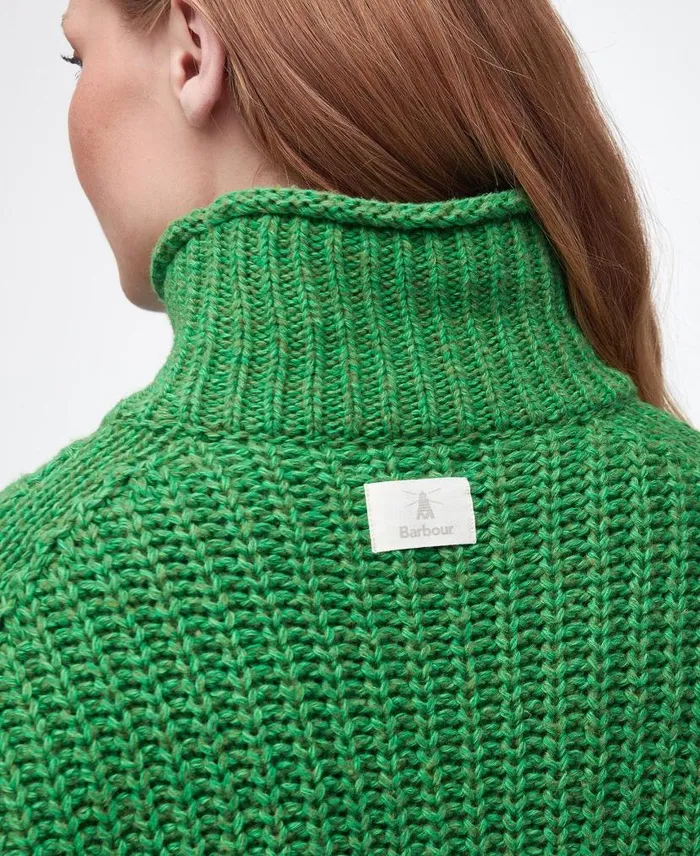 Rockcliffe Knitted Jumper Green Apple Women Barbour Jumpers