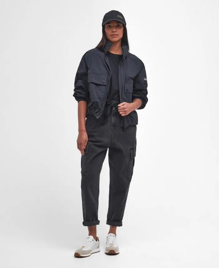 Rouse Showerproof Bomber Jacket Classic Black Women Barbour Showerproof Jackets