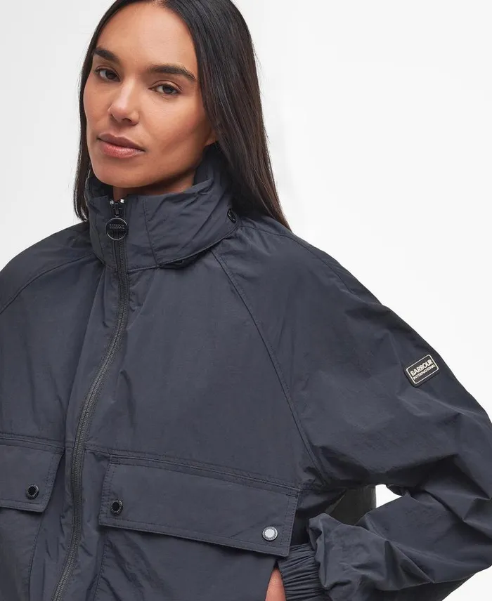 Rouse Showerproof Bomber Jacket Classic Black Women Barbour Showerproof Jackets