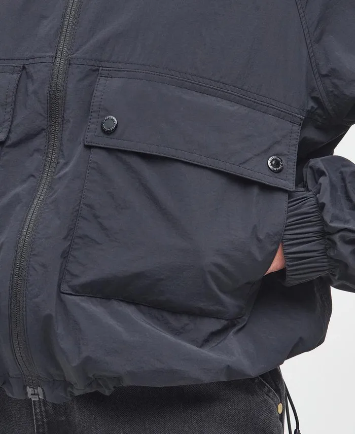 Rouse Showerproof Bomber Jacket Classic Black Women Barbour Showerproof Jackets