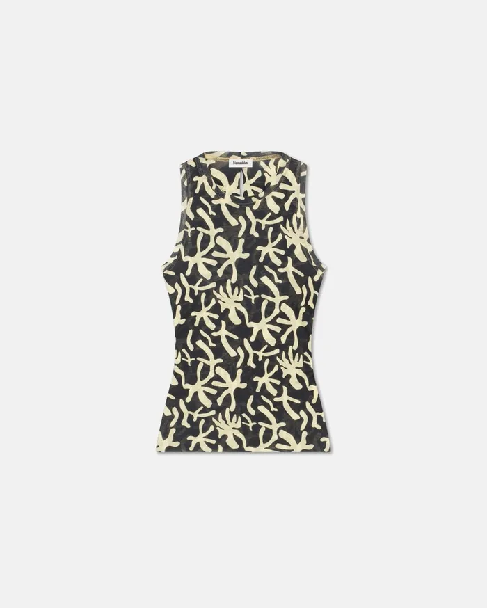 Safea Sale MeshJersey Tank Top Reef Women Nanushka Tops