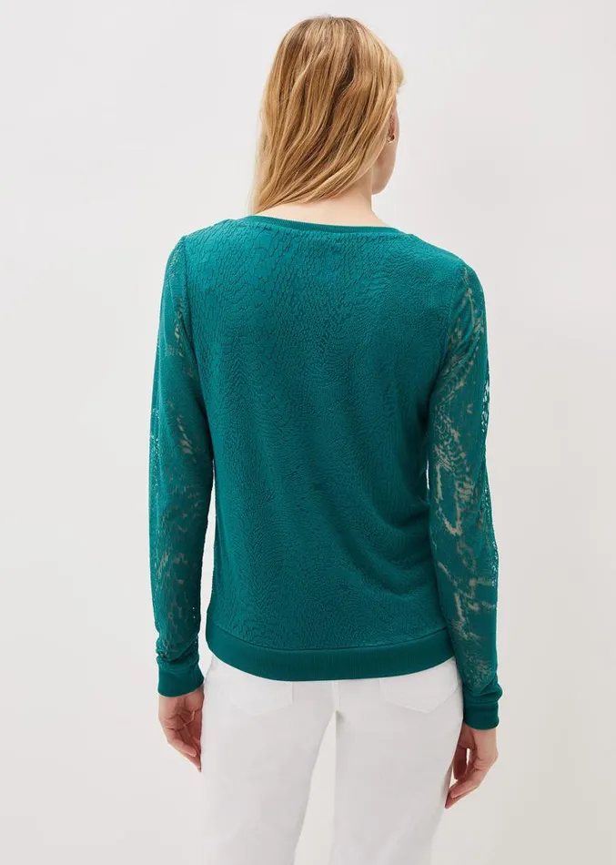 Sakuro Burnout Top Teal Women Phase Eight Tops and TShirts