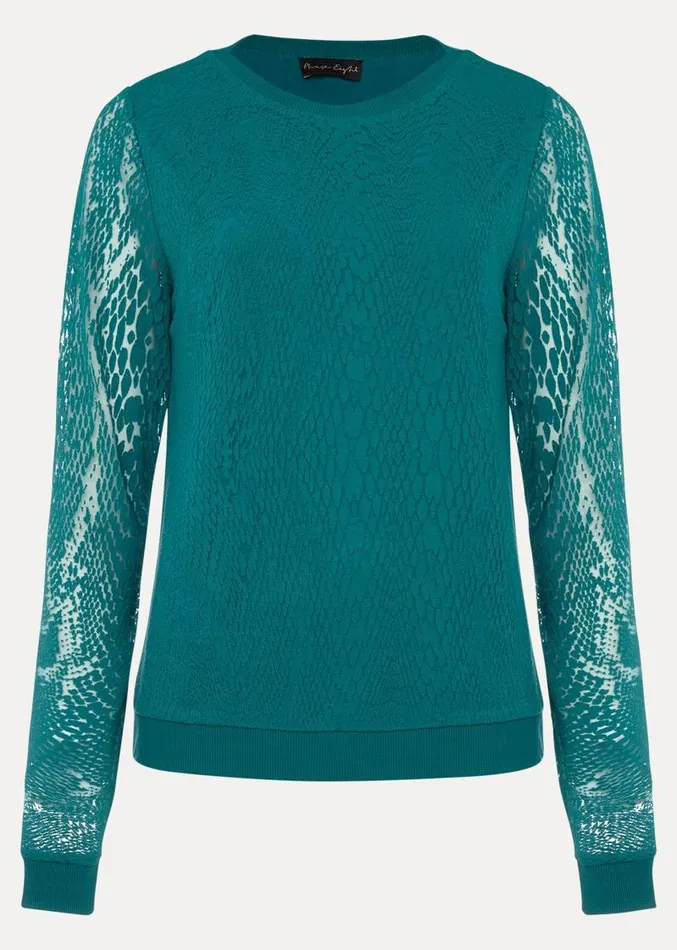 Sakuro Burnout Top Teal Women Phase Eight Tops and TShirts