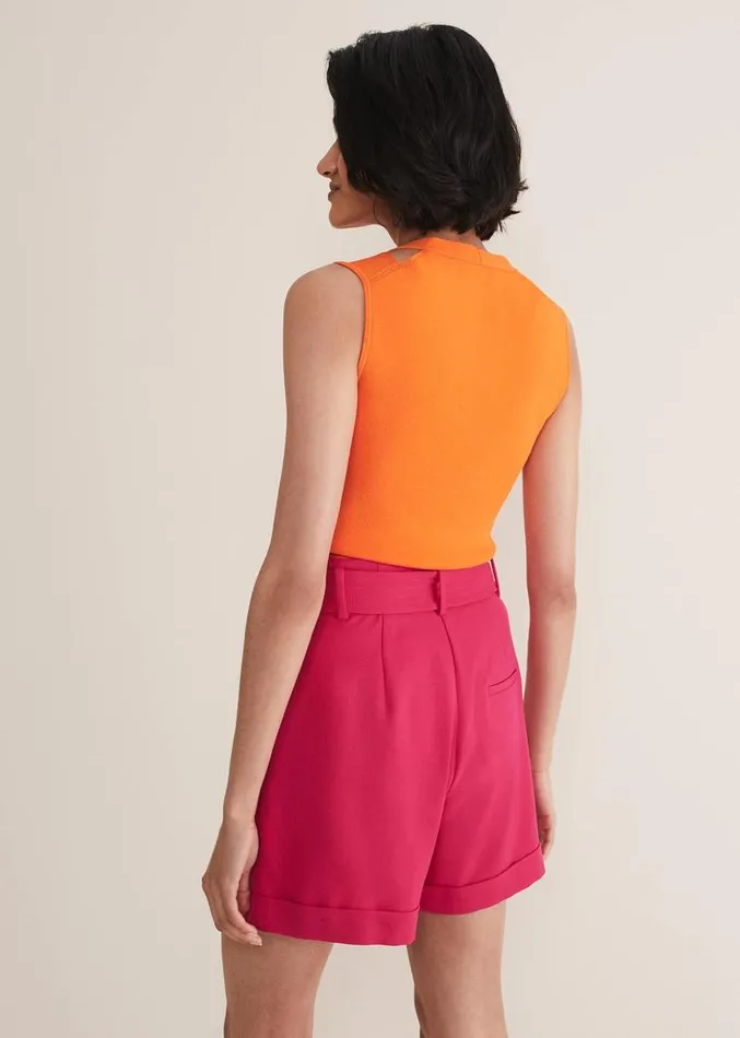Scarlett Knitted Top Orange Women Phase Eight Knitwear