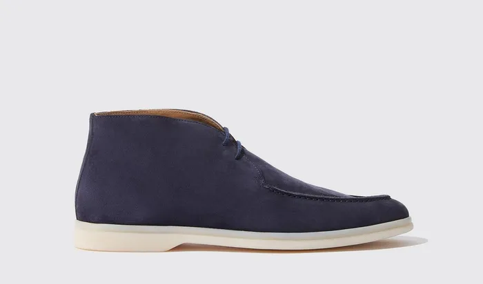 Scarosso Boots Men Arturo Blu Scamosciato Blue 8211 Suede