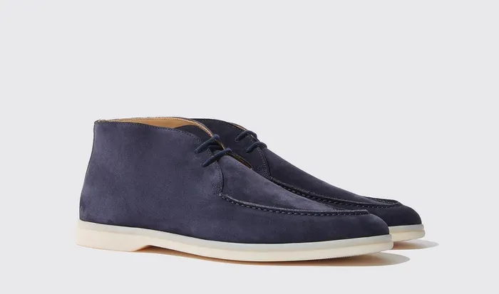 Scarosso Boots Men Arturo Blu Scamosciato Blue 8211 Suede