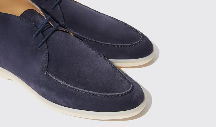 Scarosso Boots Men Arturo Blu Scamosciato Blue 8211 Suede