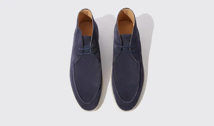 Scarosso Boots Men Arturo Blu Scamosciato Blue 8211 Suede