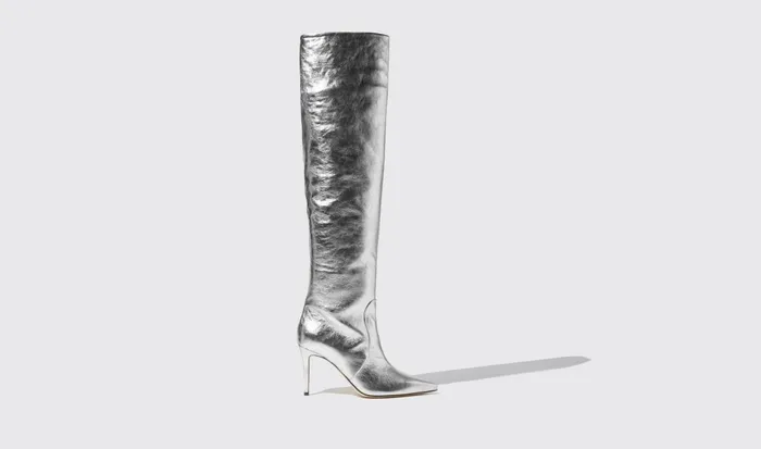 Scarosso Boots Women Carra Silver Silver 8211 Calf