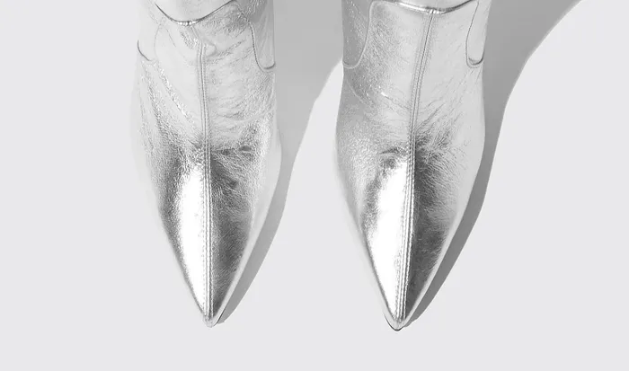 Scarosso Boots Women Carra Silver Silver 8211 Calf