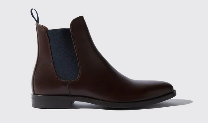 Scarosso Chelsea Boots Men Giacomo Testa Di Moro Brown Calf