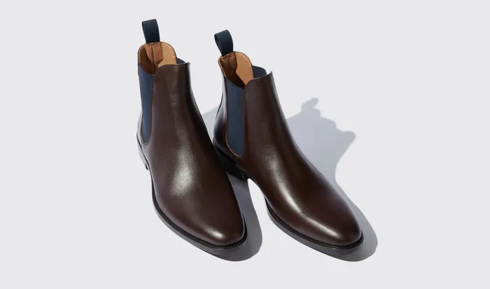 Scarosso Chelsea Boots Men Giacomo Testa Di Moro Brown Calf
