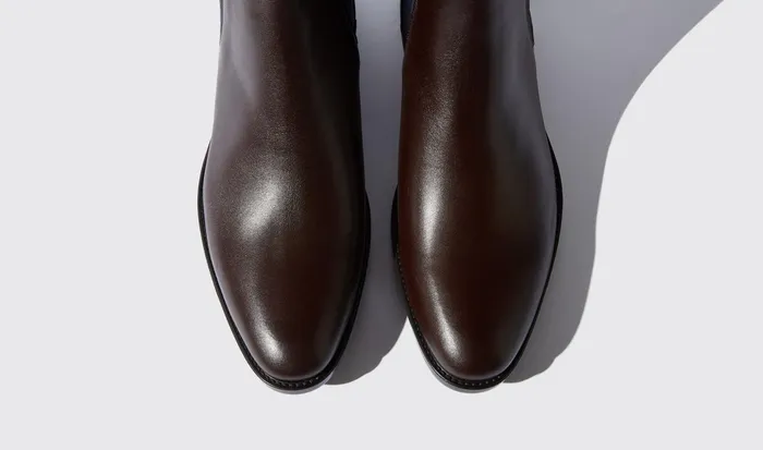 Scarosso Chelsea Boots Men Giacomo Testa Di Moro Brown Calf