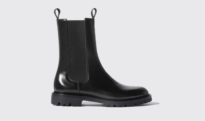 Scarosso Chelsea Boots Men Wooster Black Black 8211 Brushed Calf