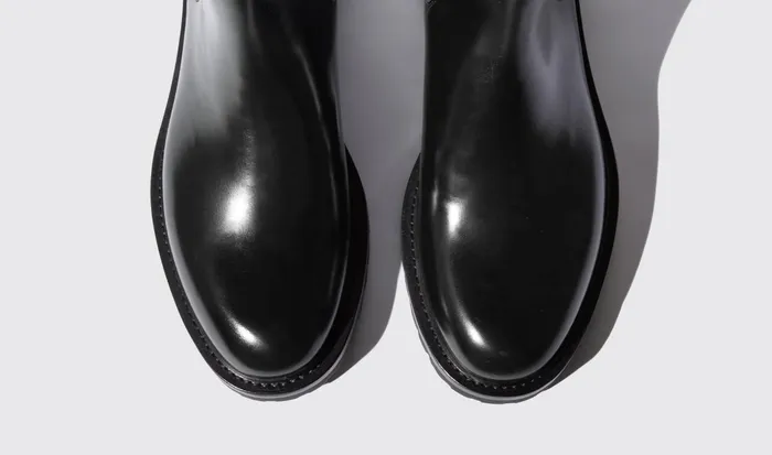Scarosso Chelsea Boots Men Wooster Black Black 8211 Brushed Calf