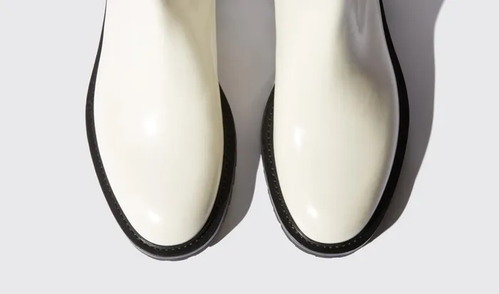 Scarosso Chelsea Boots Men Wooster Chalk White 8211 Brushed Calf