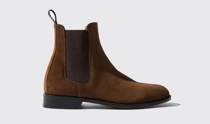 Scarosso Chelsea Boots Women Caterina Marrone Brown Suede