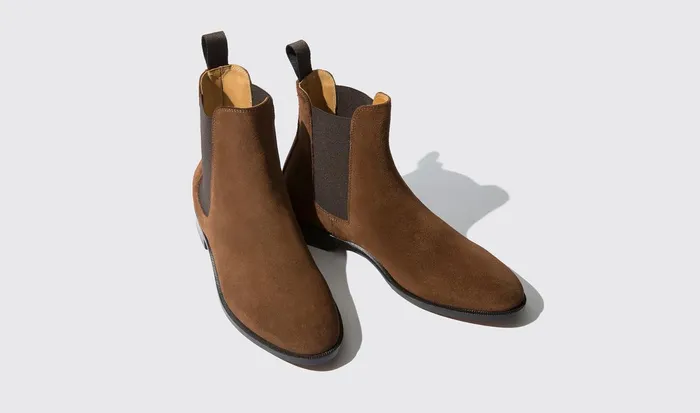 Scarosso Chelsea Boots Women Caterina Marrone Brown Suede
