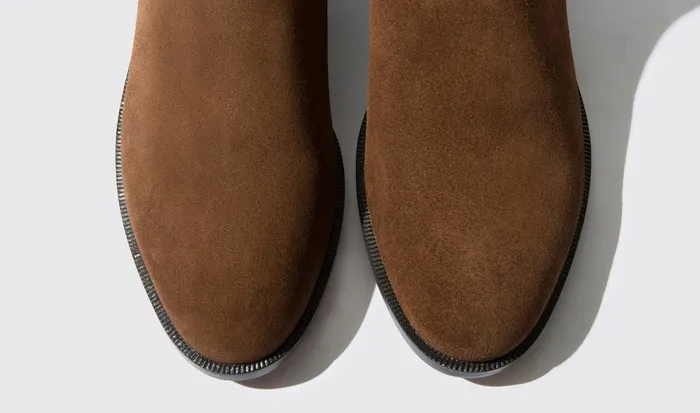 Scarosso Chelsea Boots Women Caterina Marrone Brown Suede