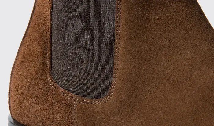 Scarosso Chelsea Boots Women Caterina Marrone Brown Suede