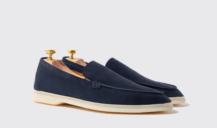 Scarosso Loafers Men Ludovico Blu Scamosciato Blue 8211 Suede