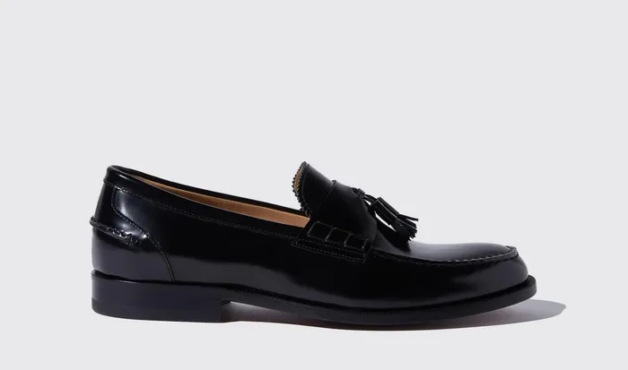 Scarosso Loafers Men Ralph Black Bright Black 8211 Brushed Calf
