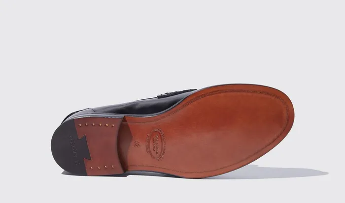 Scarosso Loafers Men Ralph Black Bright Black 8211 Brushed Calf