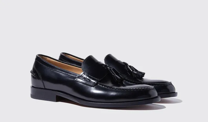 Scarosso Loafers Men Ralph Black Bright Black 8211 Brushed Calf