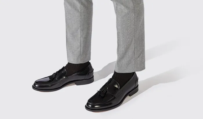 Scarosso Loafers Men Ralph Black Bright Black 8211 Brushed Calf