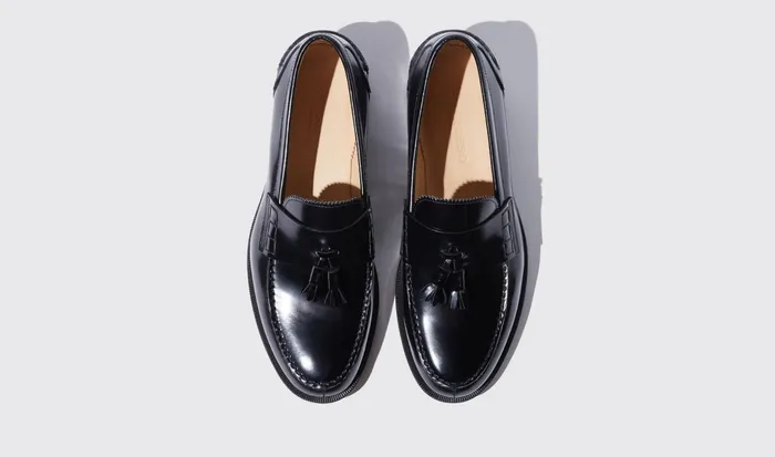 Scarosso Loafers Men Ralph Black Bright Black 8211 Brushed Calf