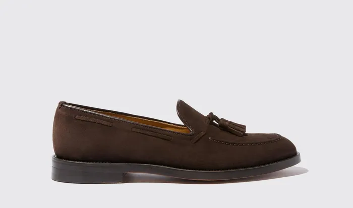 Scarosso Loafers Men William Brown Suede Brown 8211 Suede