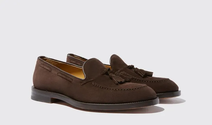 Scarosso Loafers Men William Brown Suede Brown 8211 Suede