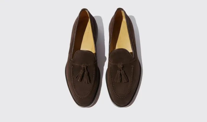 Scarosso Loafers Men William Brown Suede Brown 8211 Suede