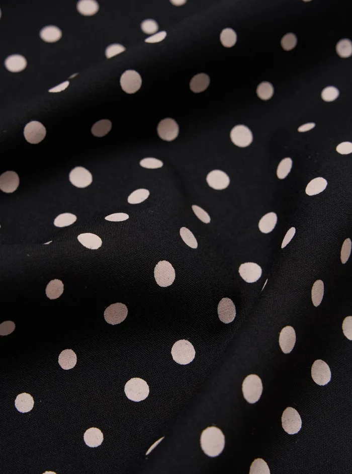 Scarves Men Universal Works Universal Works Short Scarf In Black Dot Print