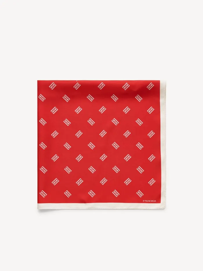 Scarves Women By Malene Birger Monnas Silk Scarf Dark Chilli
