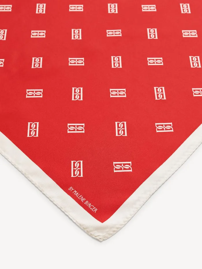 Scarves Women By Malene Birger Monnas Silk Scarf Dark Chilli