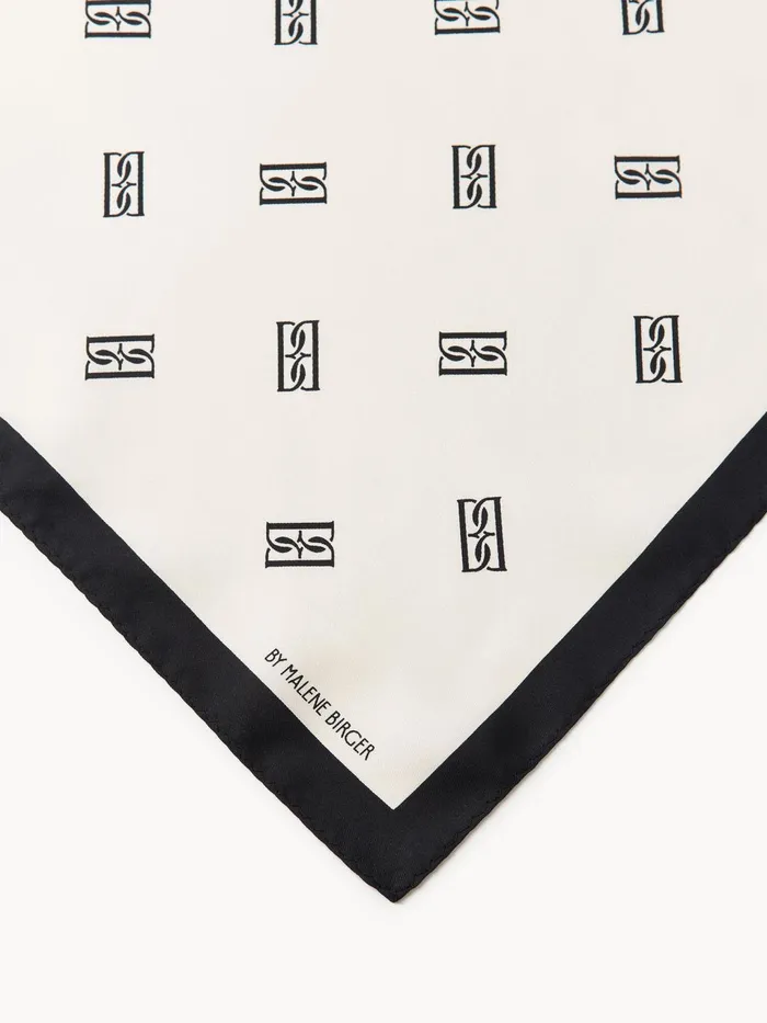 Scarves Women By Malene Birger Monnis Silk Scarf Soft White