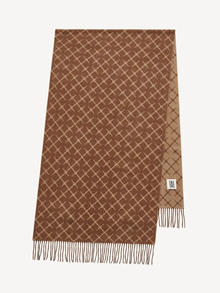 Scarves Women By Malene Birger Ortega CashmereBlend Scarf Bison