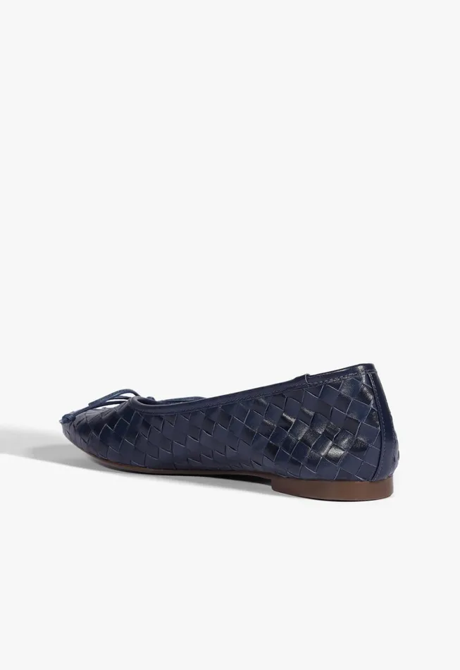 Schutz Shoes Ballerinas Women Arissa Woven Ballet Flat Blue