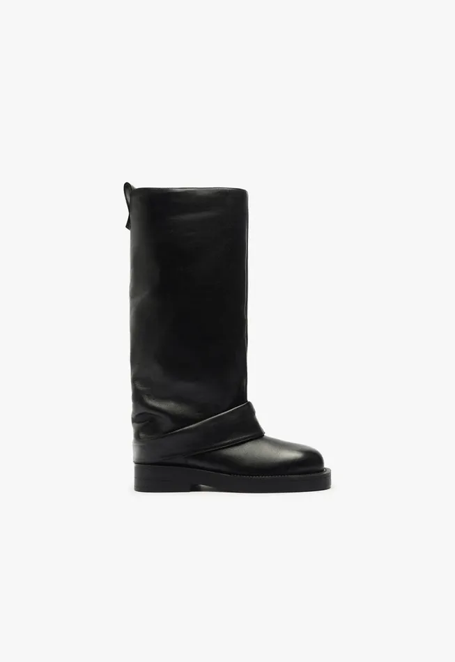Schutz Shoes Boots Women Keira Up Cloak Boot Black