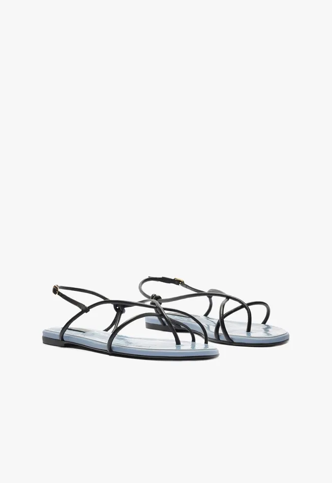 Schutz Shoes Flats Women Malta Flat Sandal Blue