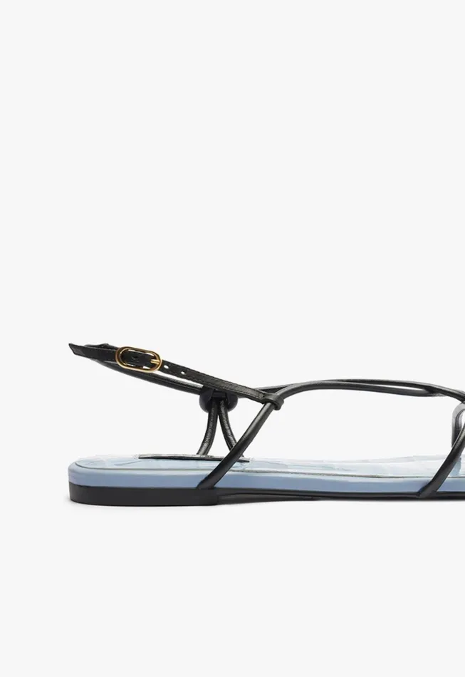 Schutz Shoes Flats Women Malta Flat Sandal Blue