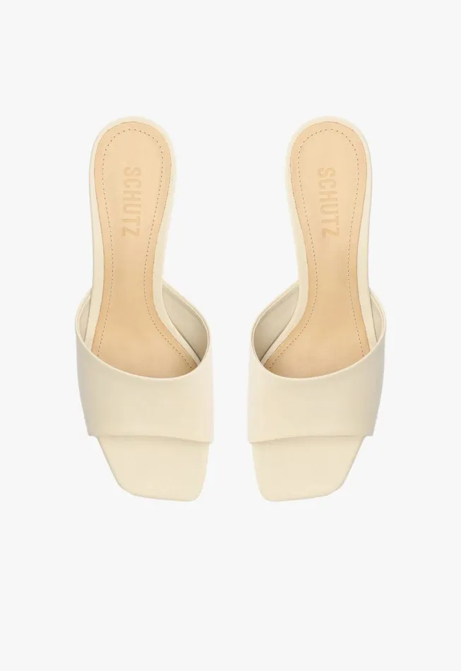 Schutz Shoes Mules Women Dethalia Nappa Leather Sandal Pearl Schutz Shoes Mules Women Dethalia Nappa Leather Sandal Pearl