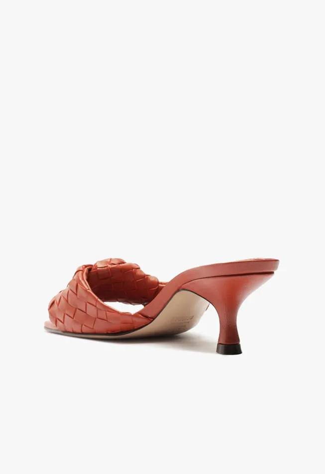 Schutz Shoes Mules Women Kareena Knot Mule Sandal Orange