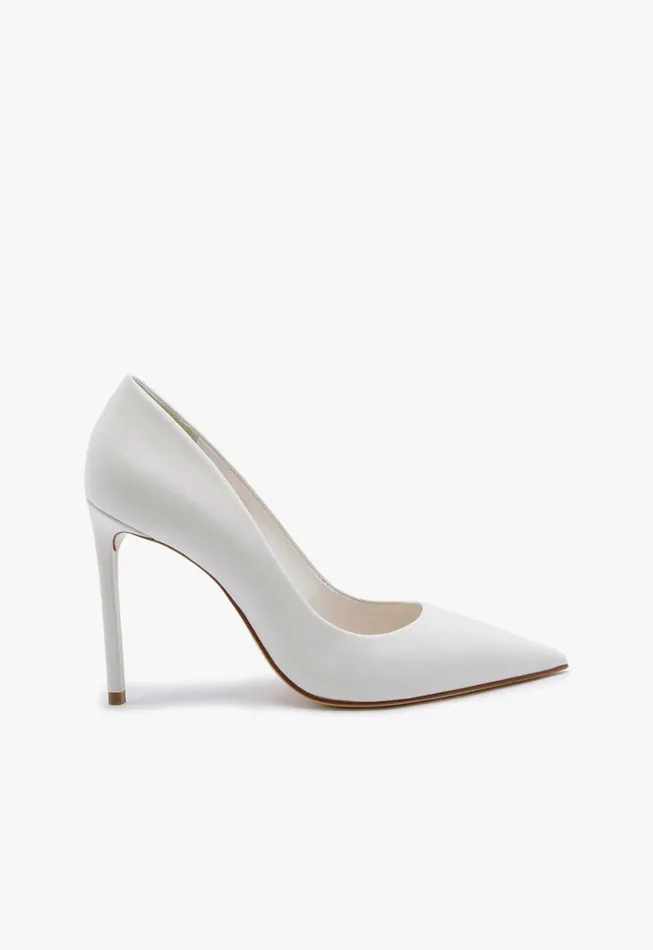 Schutz Shoes Women Lou Leather Pump White